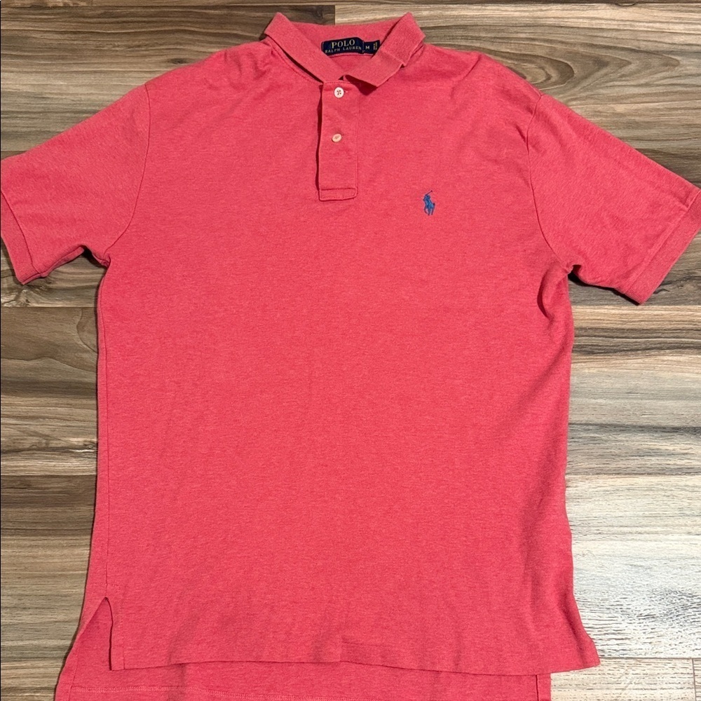 Polo Ralph Lauren Men’s M Classic Fit Red Pink Heather Soft Touch Golf Shirt